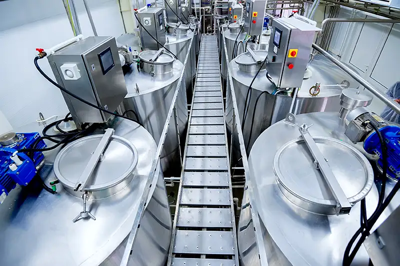 A modern food processing facility serviced by Batzner Pest Control in New Berlin WI